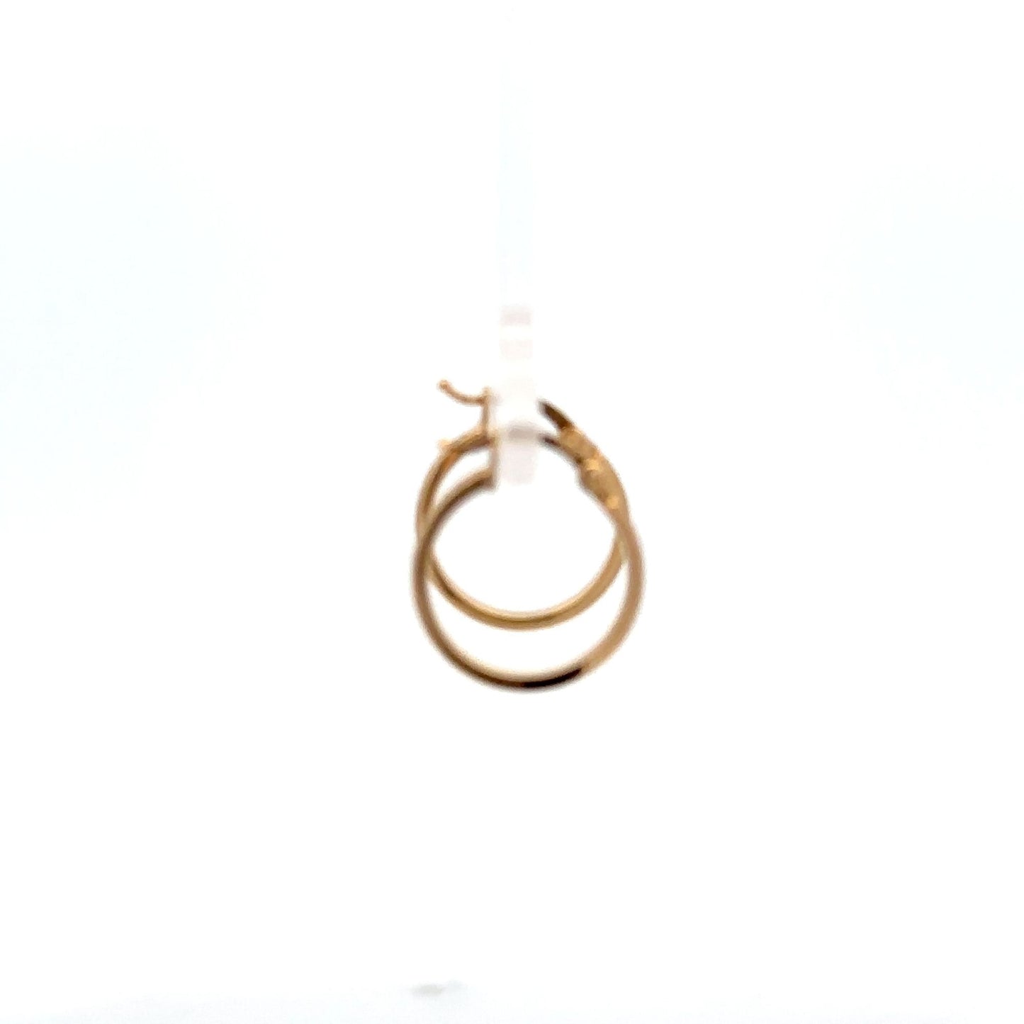 18K Yellow Gold Earrings Hoops Loops Small - Rafant