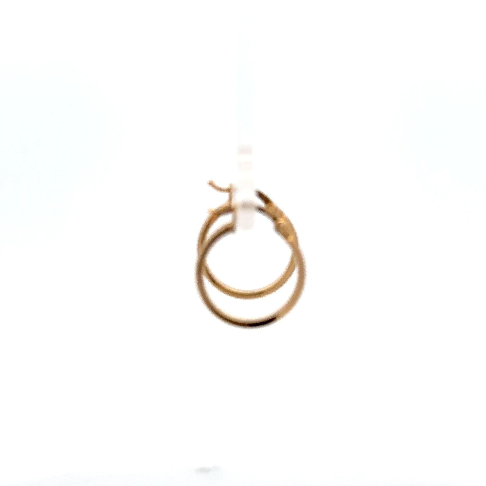 18K Yellow Gold Earrings Hoops Loops Small - Rafant