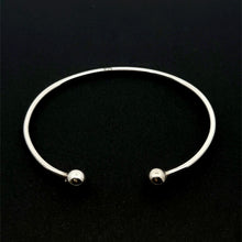 Load image into Gallery viewer, 925 Sterling Silver Interchangeable Bangle, Modular Screw-End Cuff Bracelet, Build Your Own Custom Jewelry Base S6"
