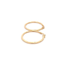 Load image into Gallery viewer, 18K Gold Earrings Hoops Spiral 1.55 grams - Rafant
