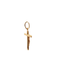 Load image into Gallery viewer, 18K Gold Pendant Charm Cross Religious Jesus Christ 1 gram - Rafant
