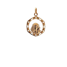 Load image into Gallery viewer, 18K Gold Pendant Mother Mary Religious 1.16 grams Not a Back to Back Design - Rafant
