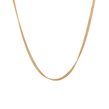 Load image into Gallery viewer, 18K Gold Necklace Chain Curb 17.5 inches 2.21 grams - Rafant
