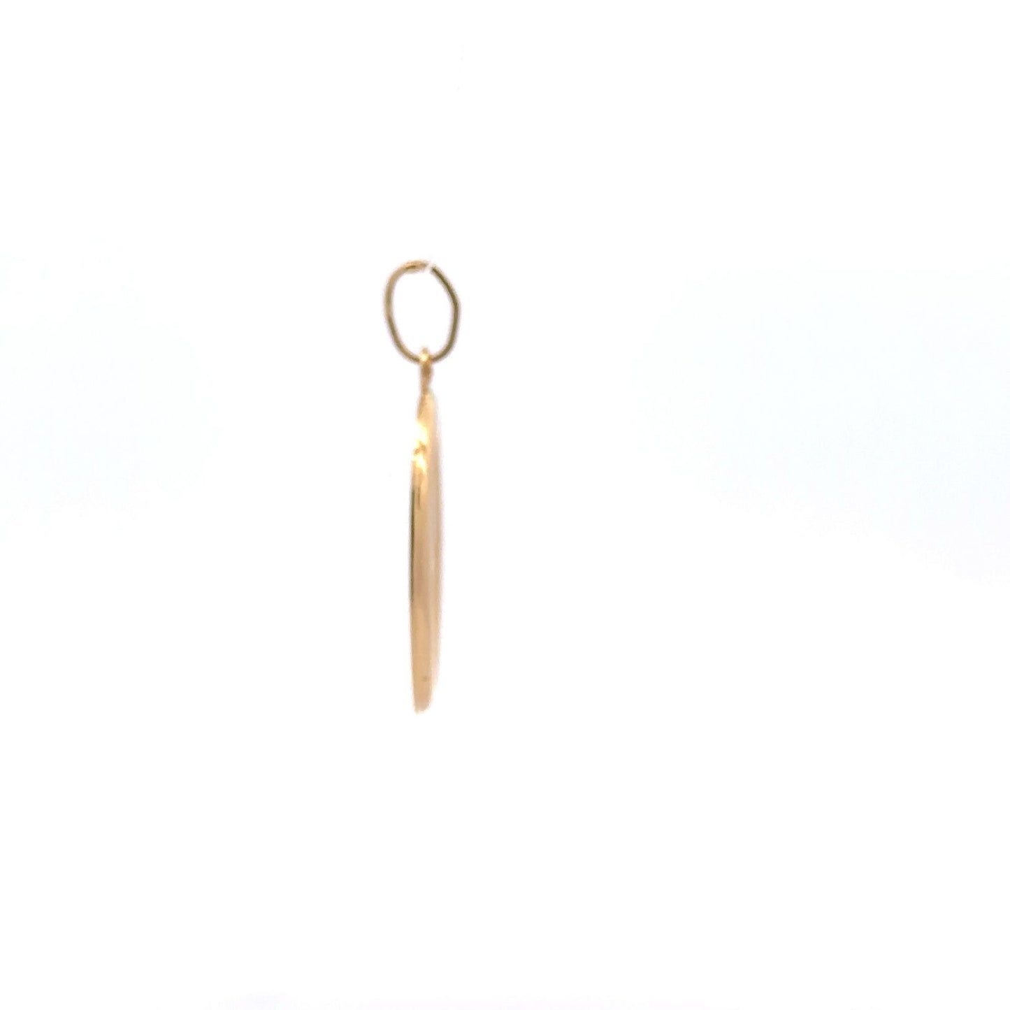 18K Gold Pendant Letter O Initial 1.06 grams - Rafant