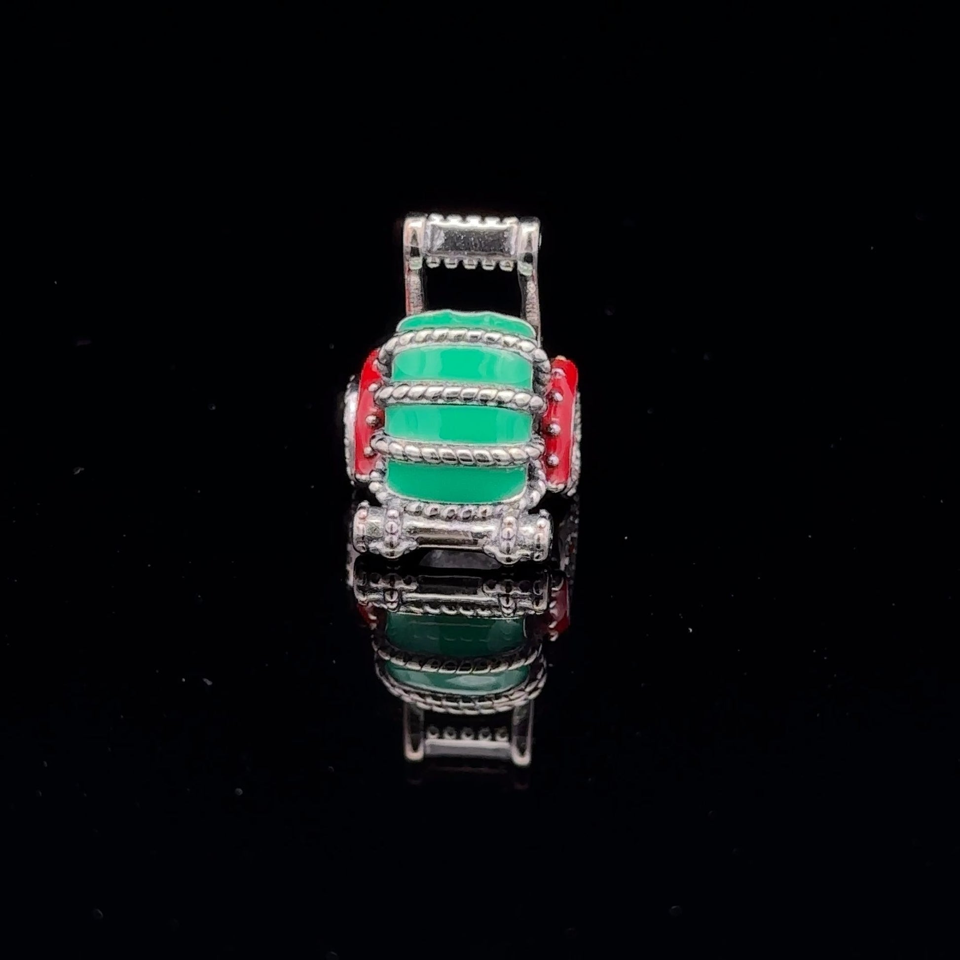 925 Sterling Silver Charm Bead DIY Christmas Holiday For Charm Bracelet Necklace - Rafant