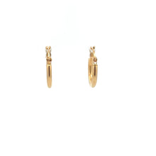 Load image into Gallery viewer, 18K Gold Earrings Hoops Polished Small 0.93 grams - Rafant
