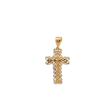 Load image into Gallery viewer, 18K Gold Pendant Cross Jesus Christ Religious - Rafant
