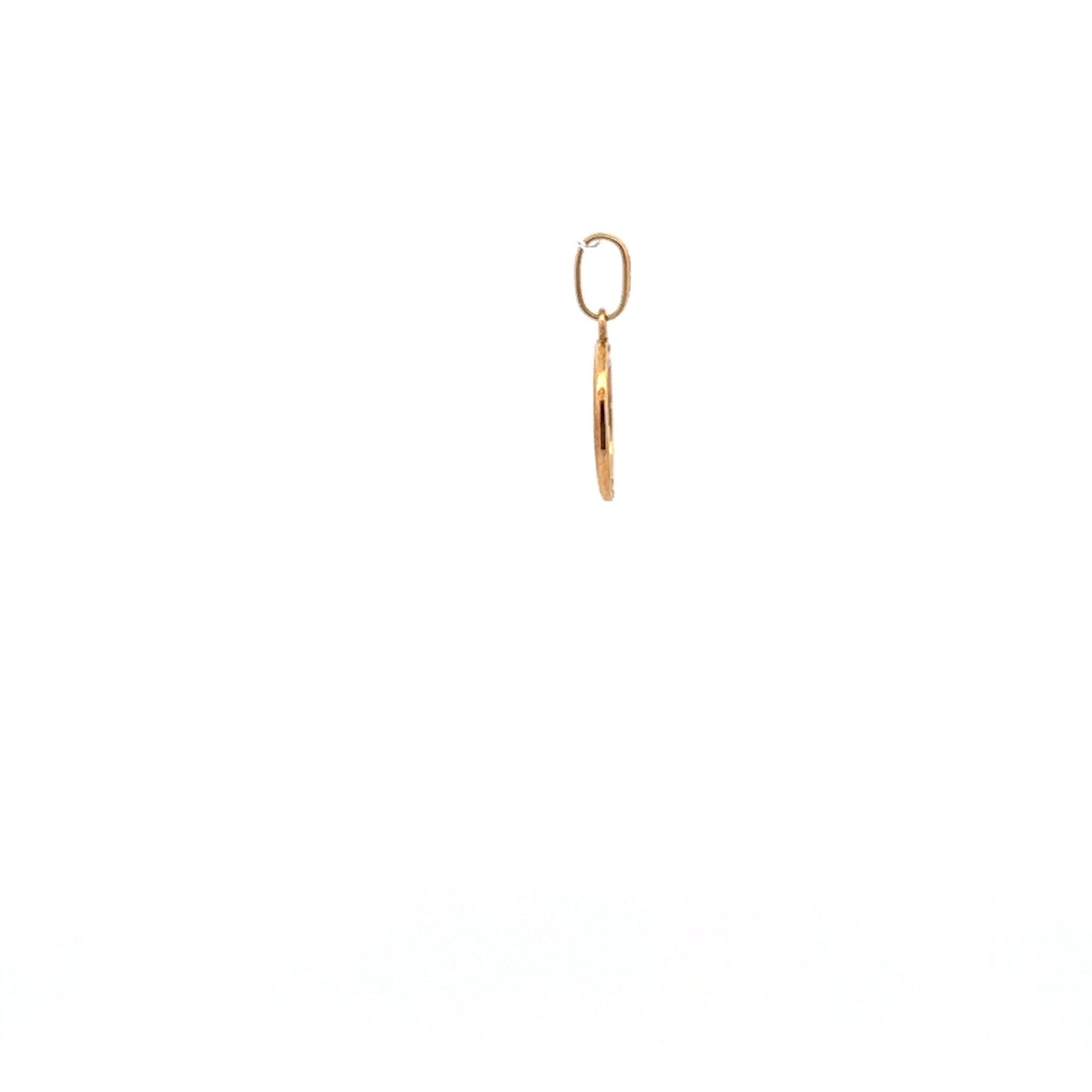 18K Gold Pendant Charm Angel Tiny 0.92 grams - Rafant