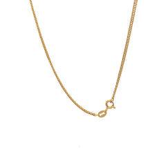 Load image into Gallery viewer, 18K Gold Necklace Chain Curb 17.5 inches 2.21 grams - Rafant
