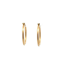 Load image into Gallery viewer, 18K Gold Earrings Hoops Polished 1.64 grams - Rafant
