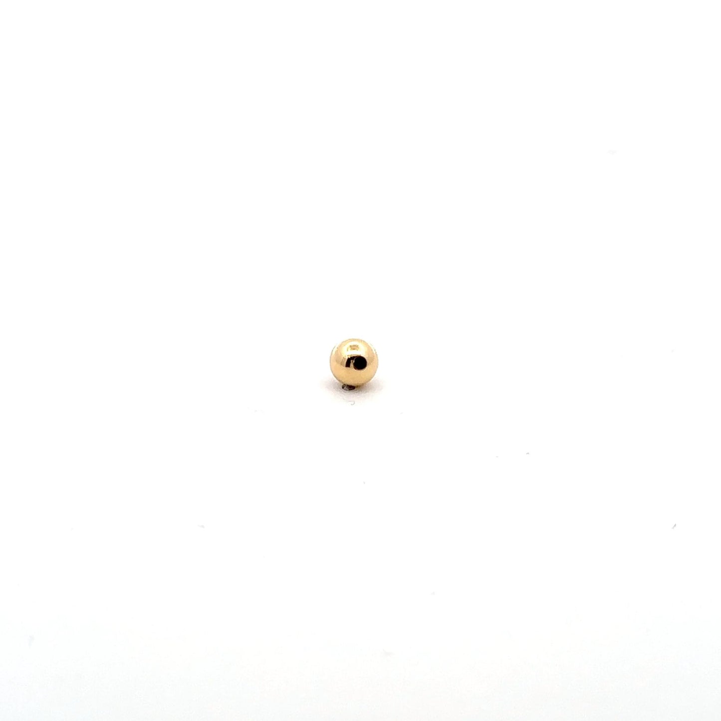 18K Gold Ball Bead Spacer DIY Bracelet Necklace Making 6mm - Rafant