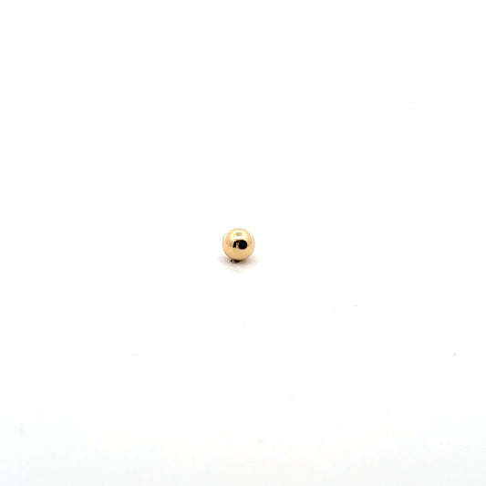 18K Gold Ball Bead Spacer DIY Bracelet Necklace Making 6mm - Rafant