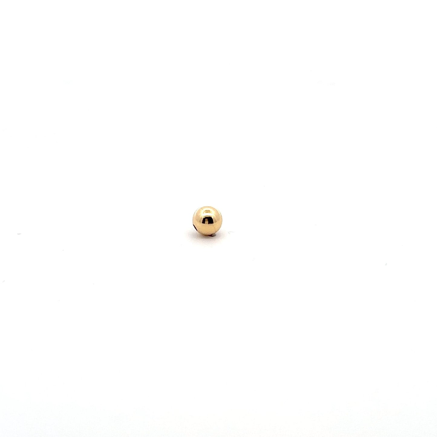 18K Gold Ball Bead Spacer DIY Bracelet Necklace Making 6mm - Rafant