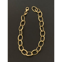 Load image into Gallery viewer, 18K Gold Bracelet Oval Chain Link 3.48 grams 7.5 inches
