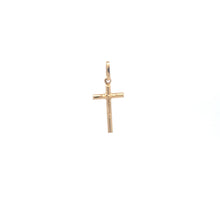 Load image into Gallery viewer, 18K Gold Pendant Charm Cross Jesus Christ Small - Rafant
