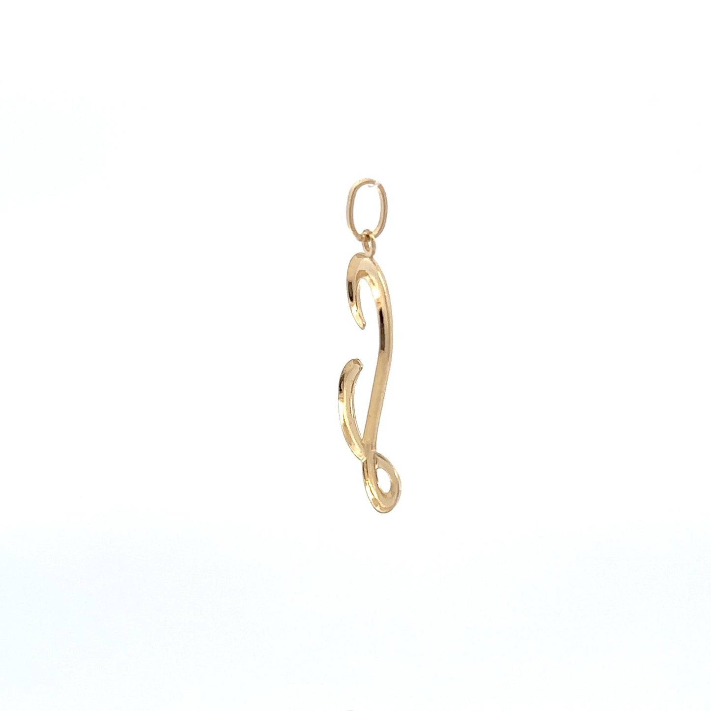 18K Gold Pendant Letter L Not a Back to Back Design 1.37 grams - Rafant