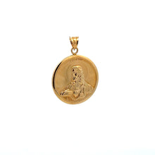 Load image into Gallery viewer, 18K Gold Pendant Jesus Christ Saint Joseph Round 2.79 grams - Rafant
