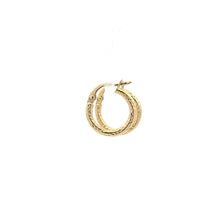 Load image into Gallery viewer, 18K Gold Earrings Hoops Small 0.98 grams - Rafant
