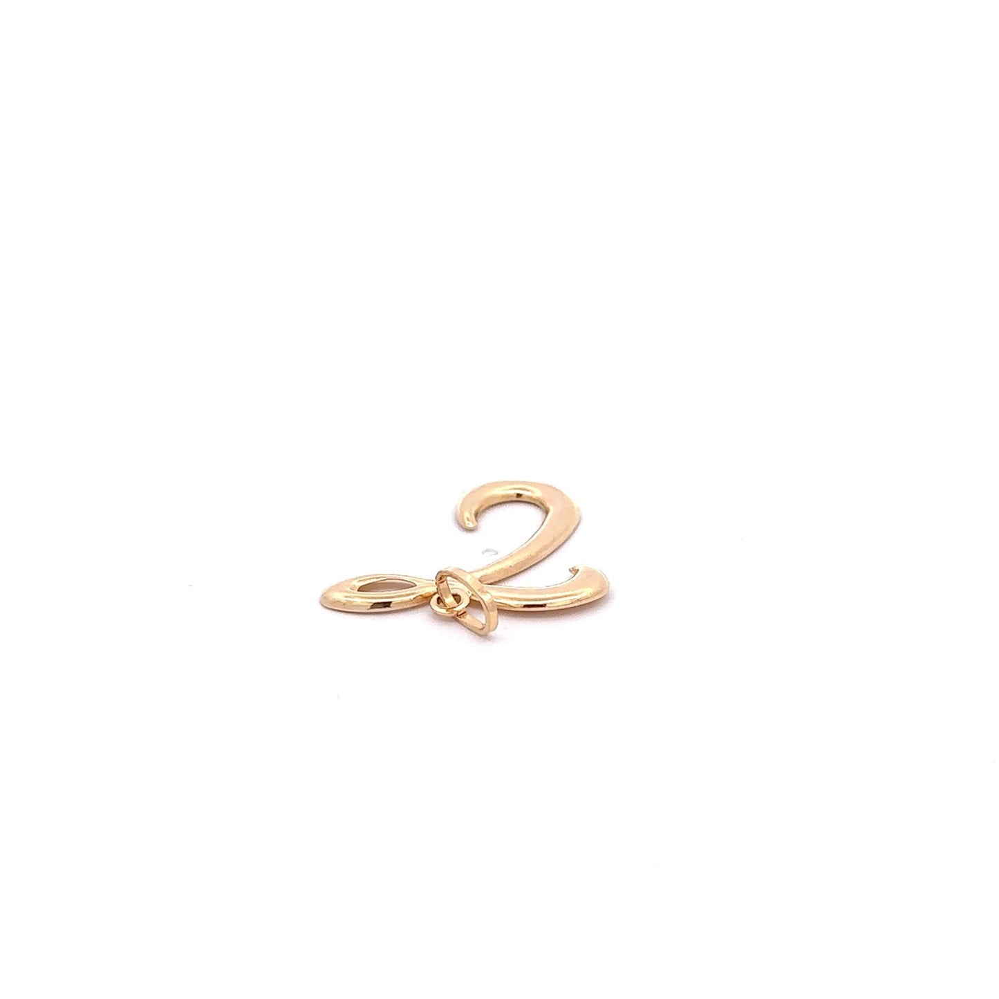 18K Gold Pendant Letter T Initial 1.29 grams - Rafant