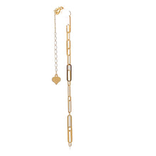 Load image into Gallery viewer, 18K Gold Bracelet Paperclip 6.5 inches plus 1.25 inches 0.60 grams - Rafant
