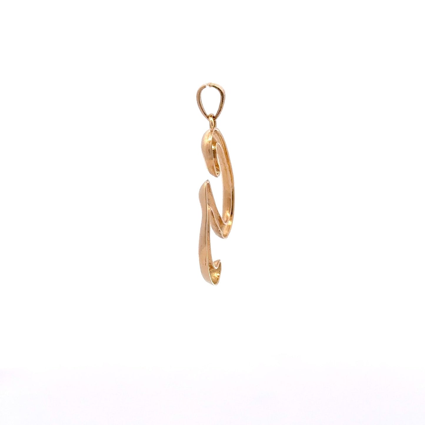 18K Gold Pendant Letter G Initial 2.20 grams - Rafant