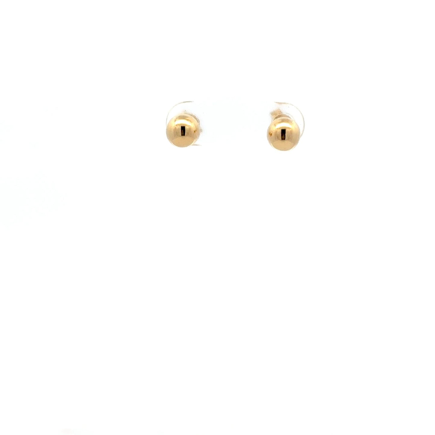 18K Gold Stud Earrings Ball - Rafant
