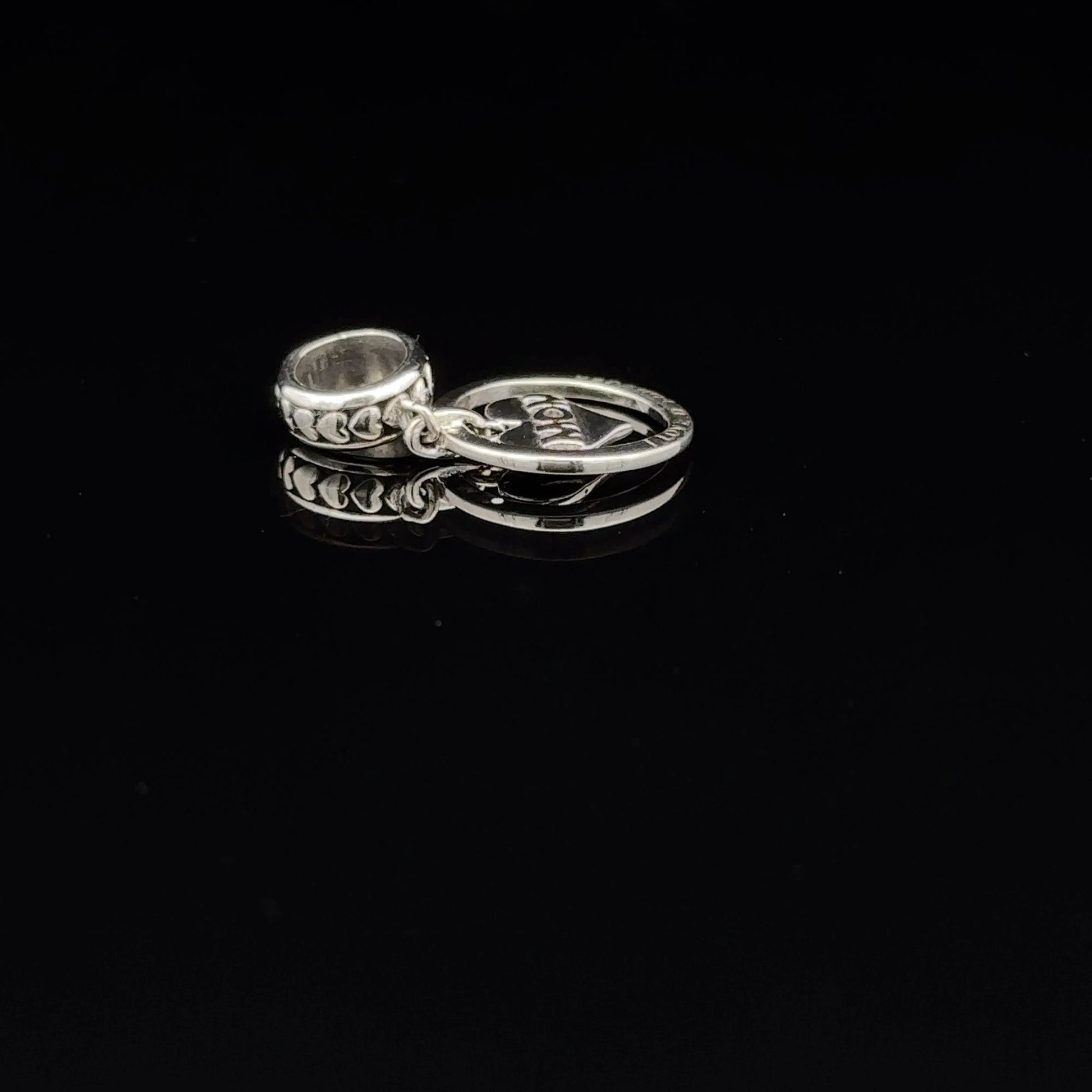 925 Sterling Silver Charm Bead MOM Mother For Charm Bracelet Necklace - Rafant