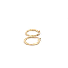 Load image into Gallery viewer, 18K Gold Earrings Hoops Spiral 1gram - Rafant
