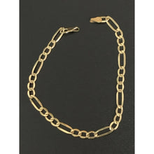 Load image into Gallery viewer, 18k Saudi Gold Figaro Chain Link No Clasp 7.5 inches - Rafant
