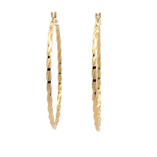 Load image into Gallery viewer, 18K Gold Earrings Hoops Large 1.90 grams - Rafant
