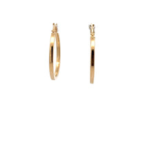 Load image into Gallery viewer, 18K Gold Earrings Hoops Polished 1.84 grams - Rafant
