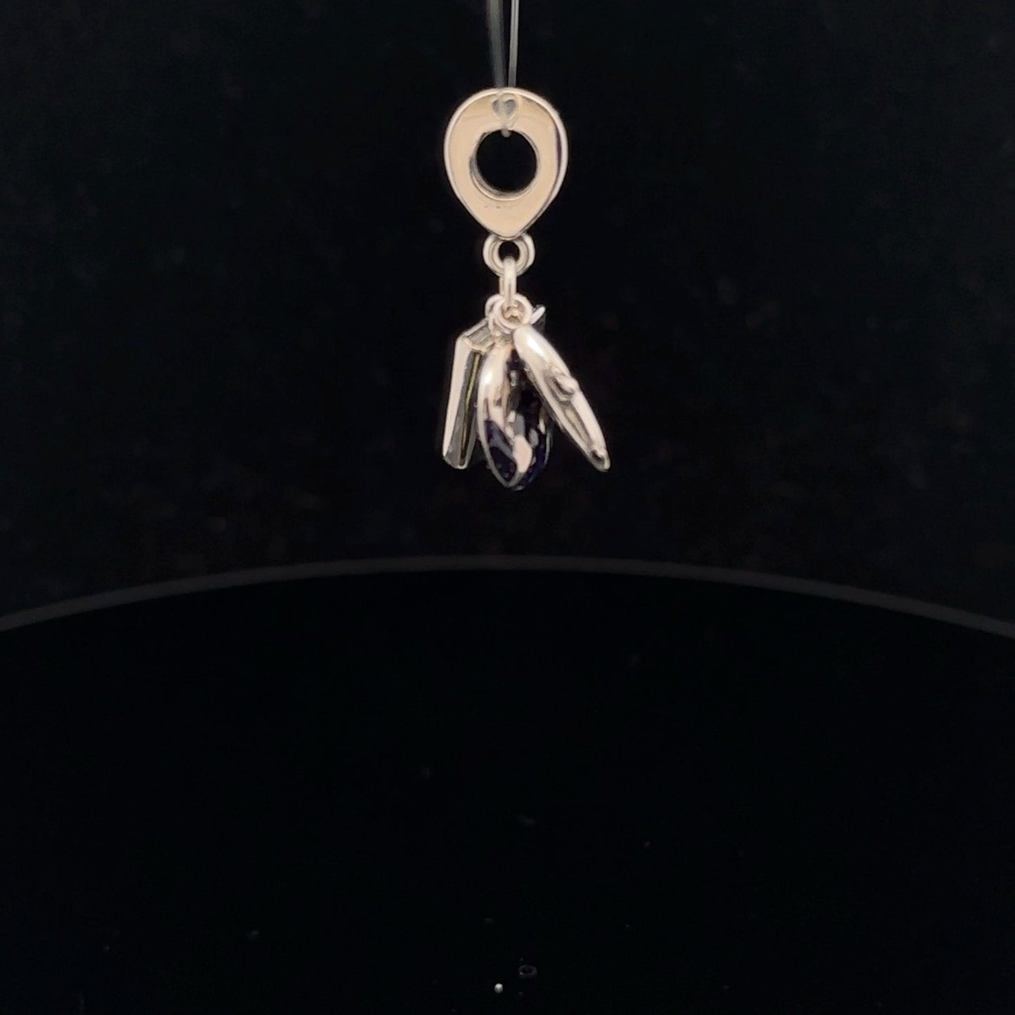 925 Sterling Silver Charm Bead Travel Hanging - Rafant
