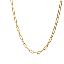 Load image into Gallery viewer, 18K Gold Necklace Chain Paperclip 16 inches 1.86 grams - Rafant

