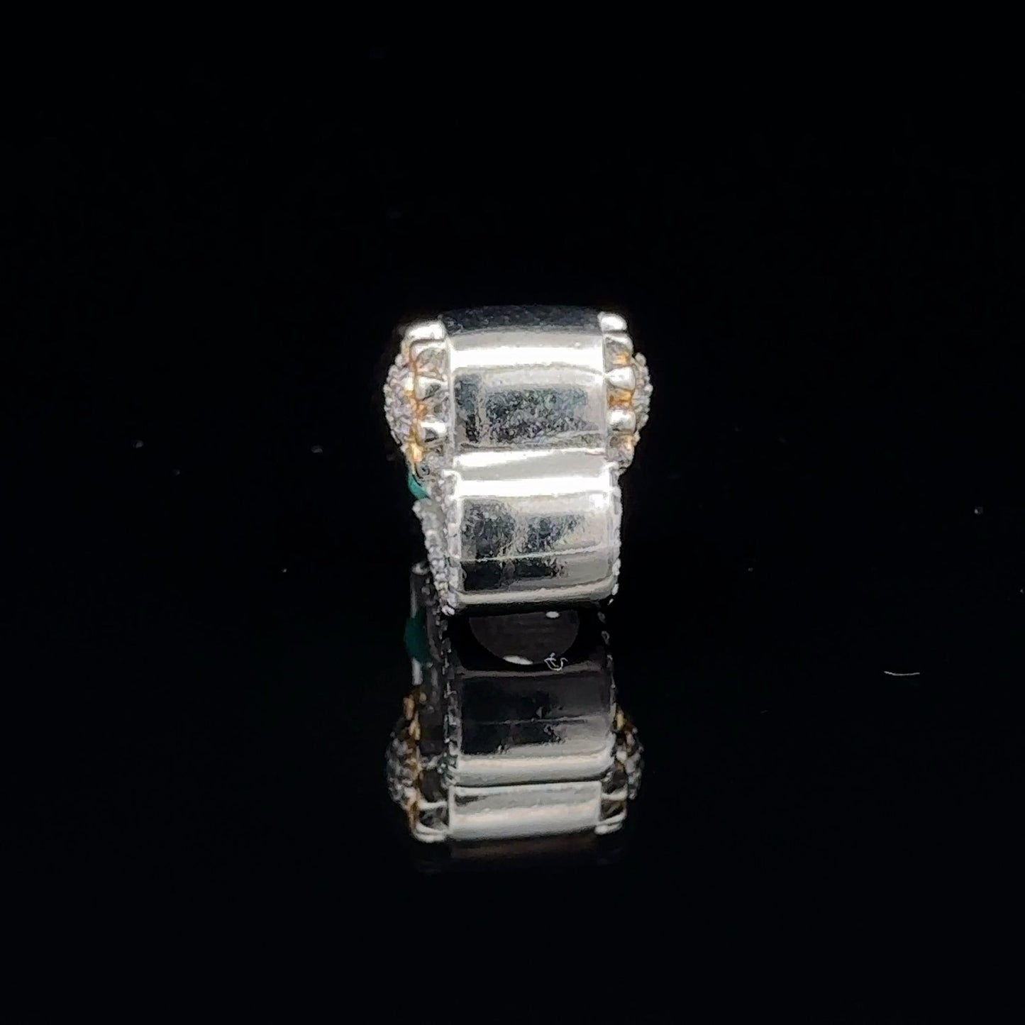 925 Sterling Silver Charm Bead Heart Flower For Charm Bracelet Necklace - Rafant