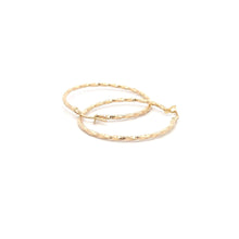 Load image into Gallery viewer, 18K Gold Earrings Hoops Loops Spiral 1.41 grams - Rafant
