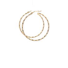 Load image into Gallery viewer, 18K Gold Earrings Hoops Loops Spiral 1.41 grams - Rafant
