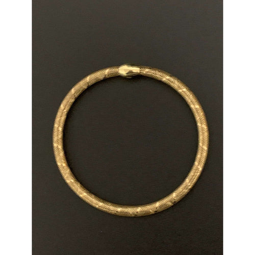 18K Gold Bracelet Bangles Soft Mesh Flexible Stretchable 7 inches 1.04 grams