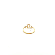 Load image into Gallery viewer, 18K Gold Ring Heart Key Size 7
