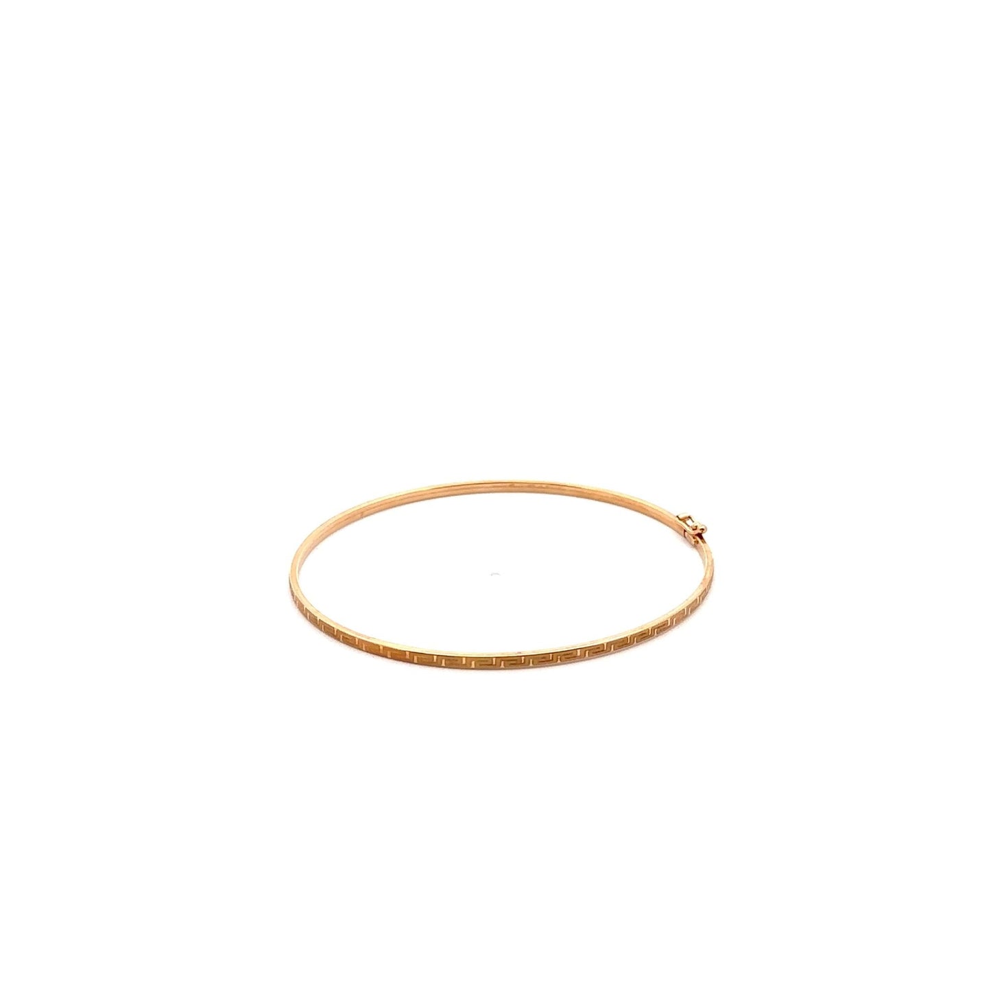18K Gold Bracelet Bangle Size 6.25 inches - Rafant
