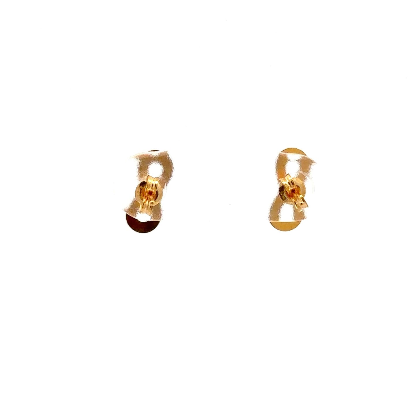 18K Gold Earrings Stud Infinity Very Tiny - Rafant