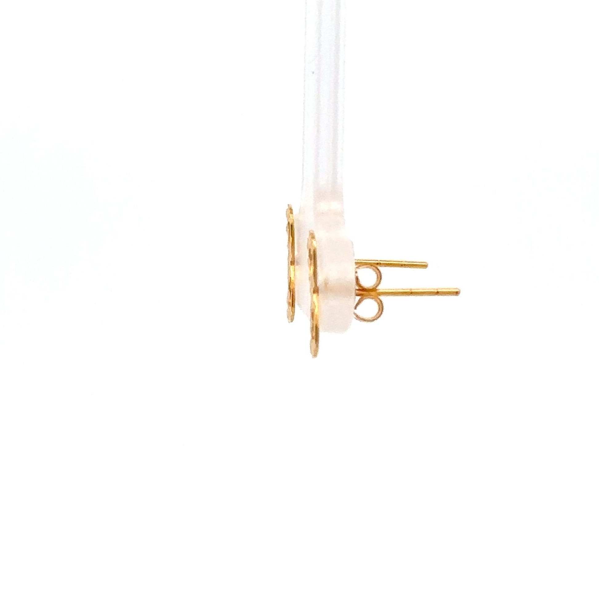 18K Gold Earrings Stud Infinity Very Tiny - Rafant