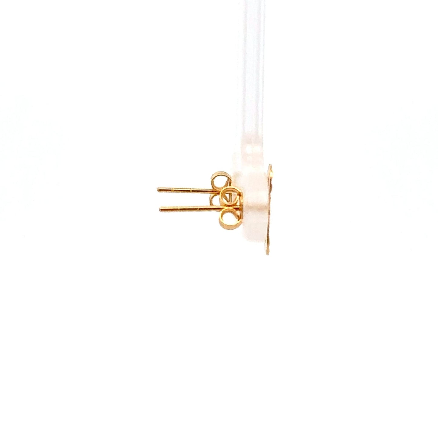 18K Gold Earrings Stud Infinity Very Tiny - Rafant