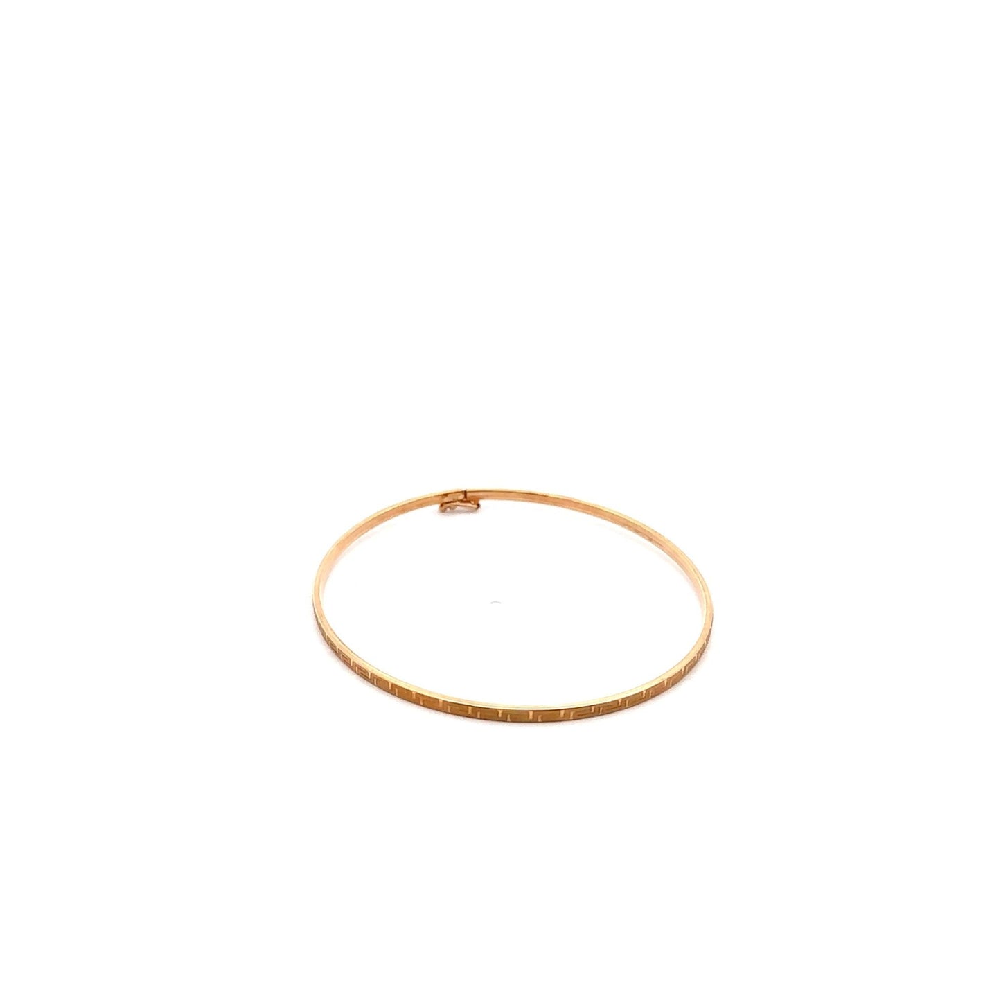 18K Gold Bracelet Bangle Size 6.25 inches - Rafant