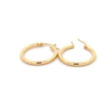 Load image into Gallery viewer, 18K Gold Earrings Hoops Polished - Rafant
