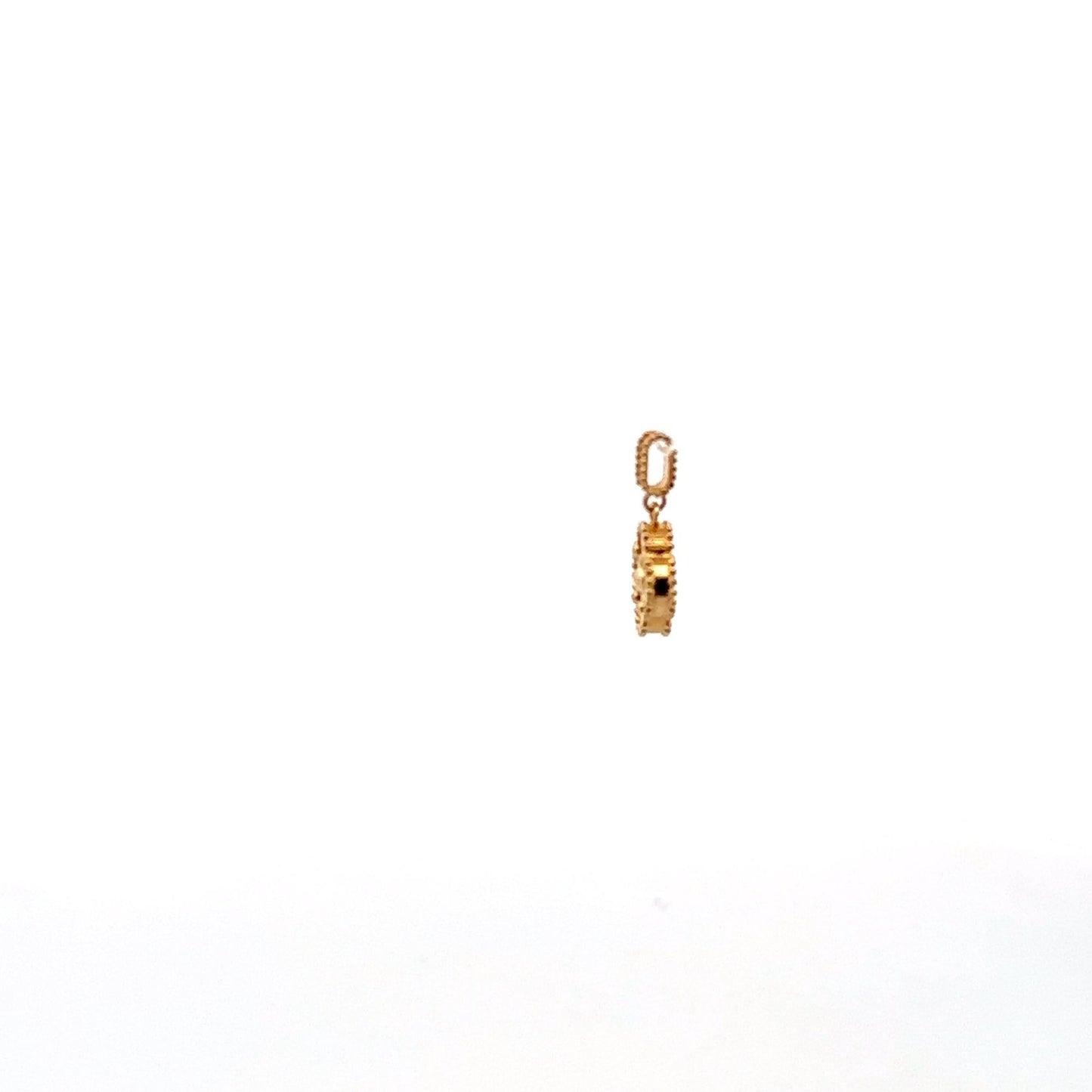 18K Gold Pendant Charm Flower 1.16 grams - Rafant