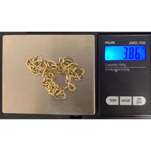 Load image into Gallery viewer, 18K Gold Bracelet Chain Link 3.86 grams 8 inches
