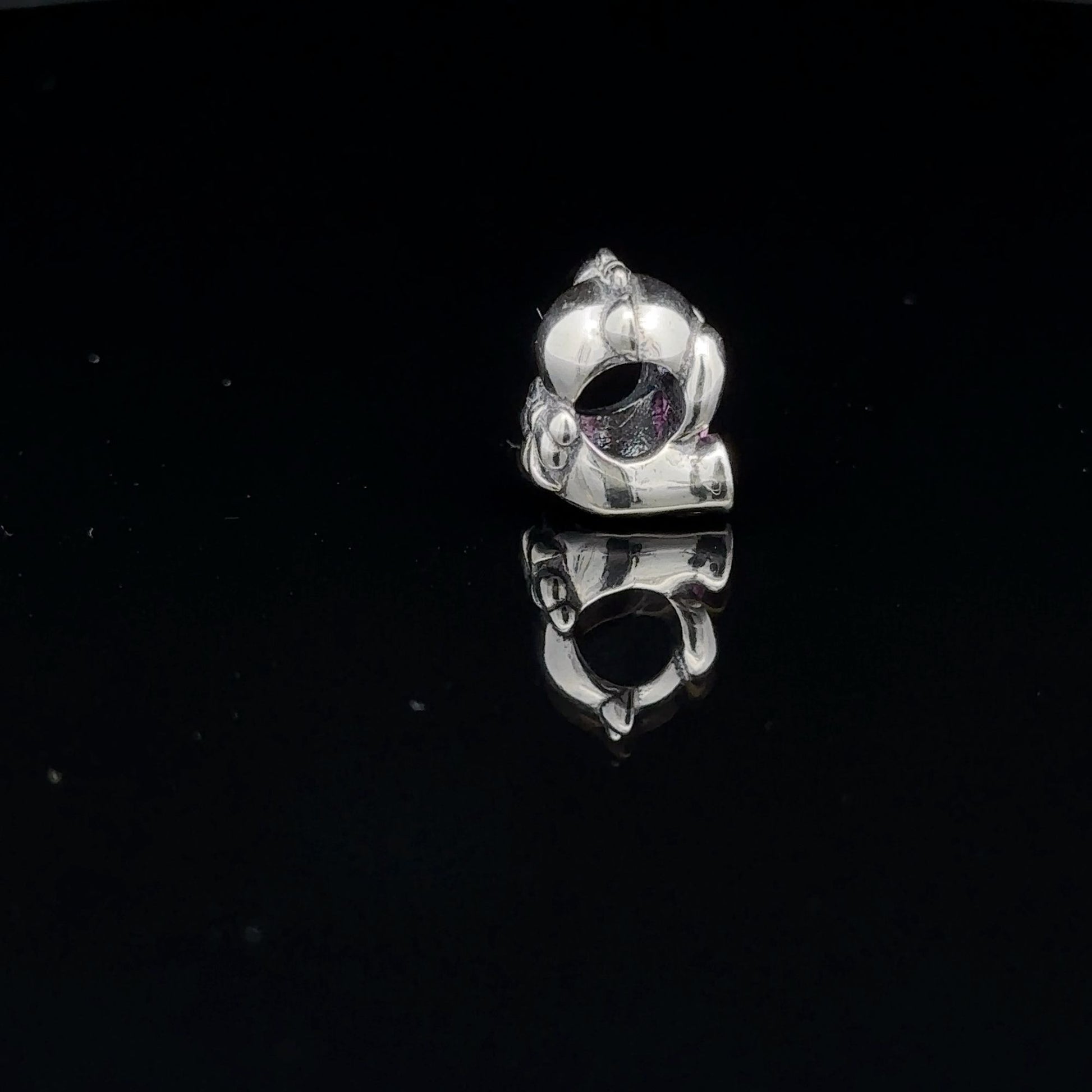 925 Sterling Silver Charm Bead Pink Heart Bear For Charm Bracelet Necklace - Rafant