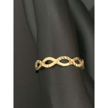 Load image into Gallery viewer, 18K Gold  Ring Infinity 1.09 grams Size 5.75
