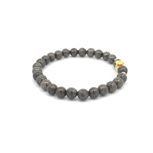 Load image into Gallery viewer, 18K Gold Money Bag Lucky Charm Beads Bracelet Gemstones Pyrite 6mm - Rafant
