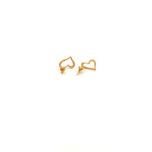 Load image into Gallery viewer, 18K Gold Earrings Stud Heart Small 0.78 grams Small - Rafant

